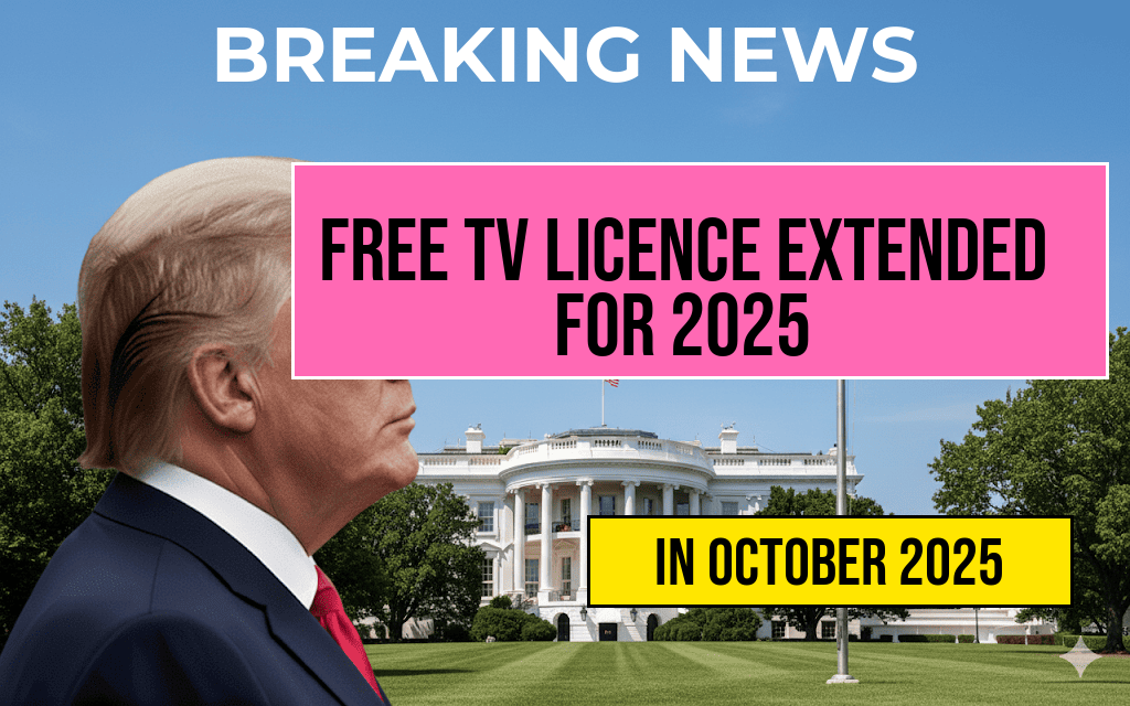 Government Announces Free TV Licence Extension for 2025 – Find Out if You Qualify Now