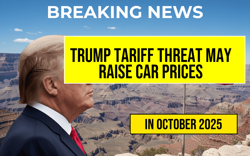 New Car Price Alert: Trump’s Tariff Threat Could Increase Vehicle Costs by Up to $5,286
