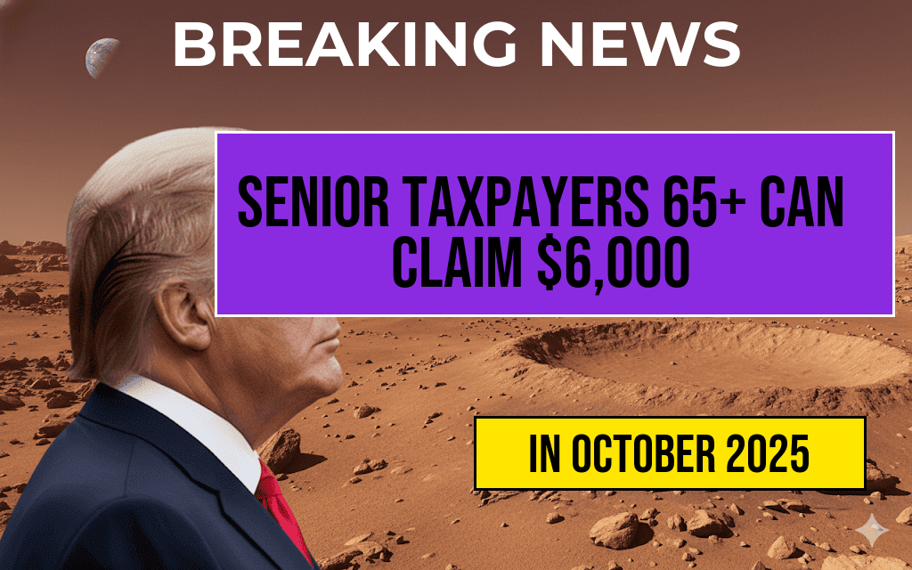 Senior Taxpayers Aged 65+ Can Claim Additional $6,000 Deduction in 2025