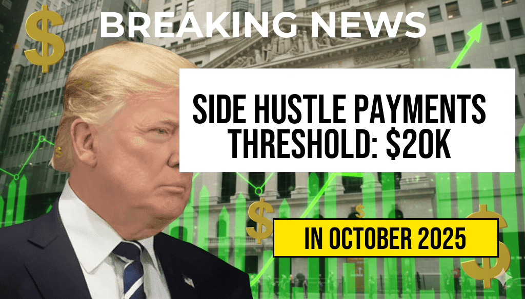 The Ideal Threshold for Side Hustle Payments: No 1099-K Unless Earnings Surpass $20,000