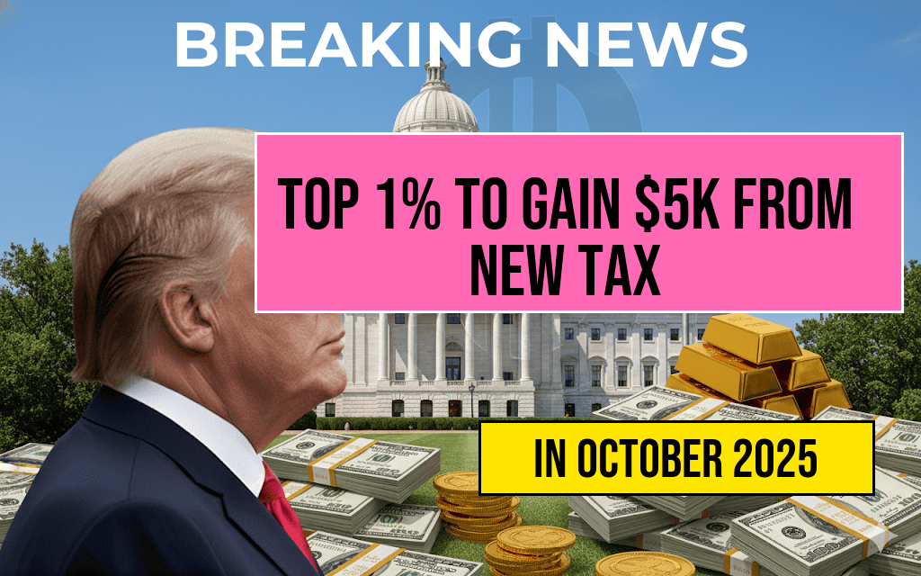Wealthiest Americans in the Top 1% Expected to Gain $5,000 in Net Income from New Tax Changes